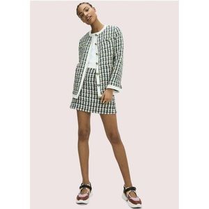 Kate Spade NEW YORK Pop Tweed Topper Jacket +skirt Juniper